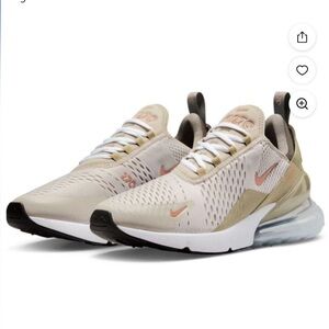 Nike Air Max 270 Cream II/Rust Oxide-Khaki M10 New in‎ Box